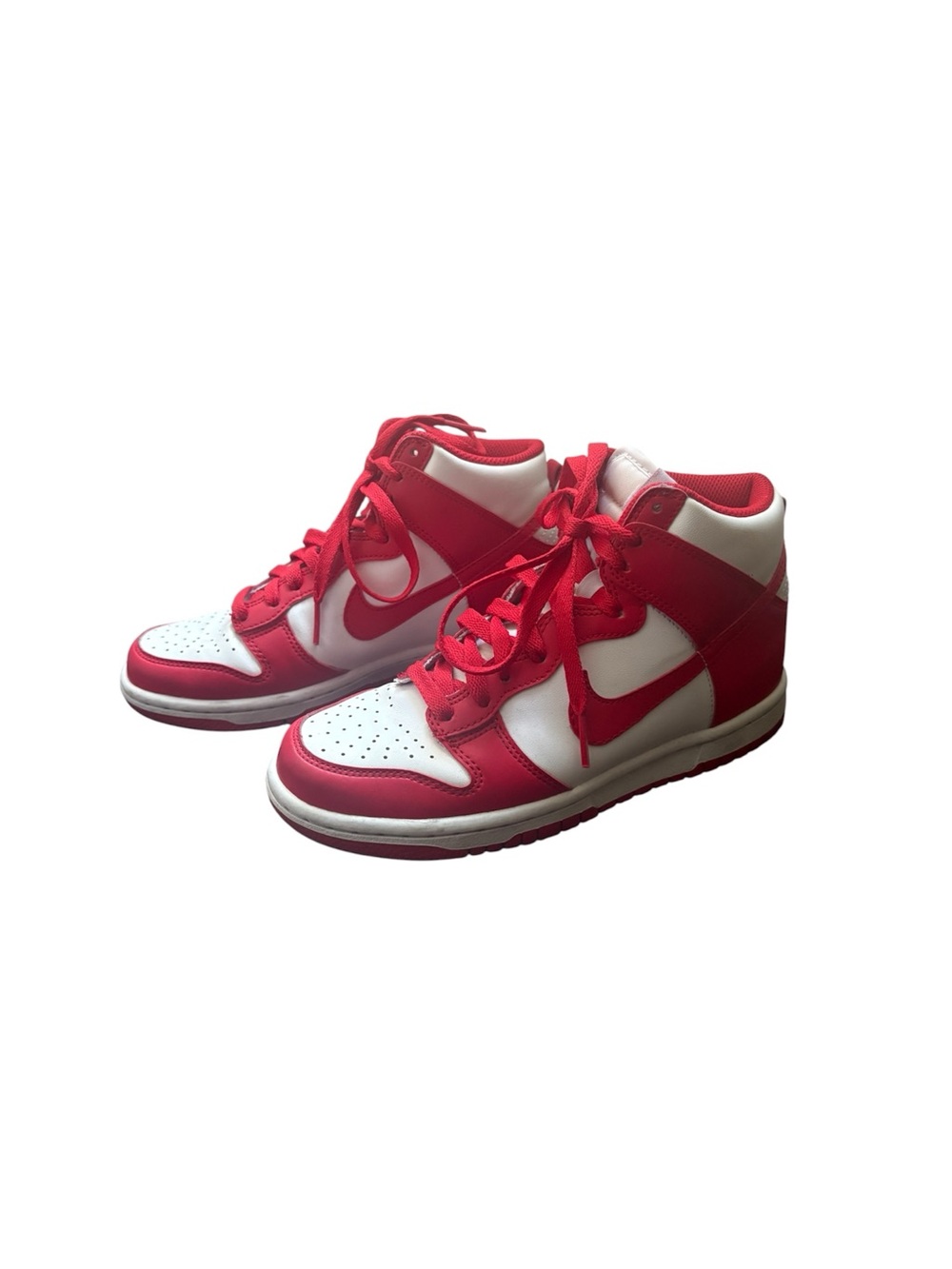 big kids red nike dunks high Size 4.5 Youth